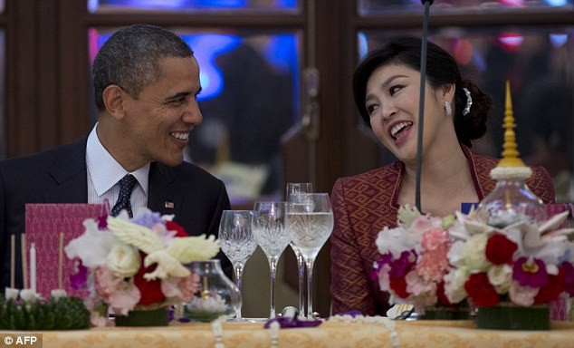 Tháng 11 năm 2012, ông Barack Obama thăm Thái Lan